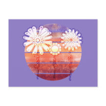 Obrigado Flores no Sunset - Roxo