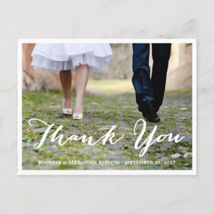 CARTÃO POSTAL OBRIGADO FORMAL CASAMENTO OBRIGADO POR POSTAR CA