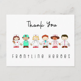 Cartão Postal Obrigado Heroes da Saúde