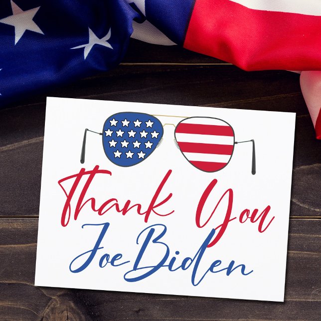 Cartão Postal Obrigado Joe Biden (Criador carregado)