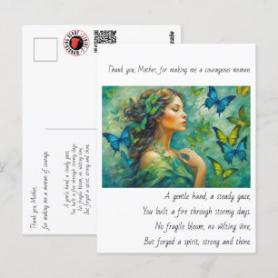 Cartão Postal Obrigado, Mãe Poema