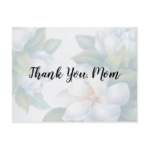 Obrigado Mamãe Flores de Dogwood Brancas Desbotada