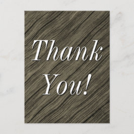 Cartão postal "Obrigado!" nostálgico e vintage