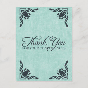 Cartão Postal obrigado-o pelas suas condolências