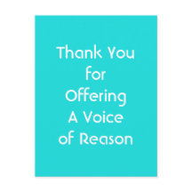 Obrigado oferecendo uma voz da razão