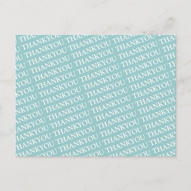 Cartão Postal obrigado padrão (Frente)