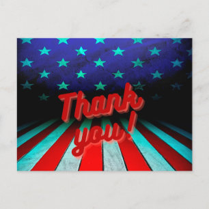 Cartão Postal Obrigado Patriótico!