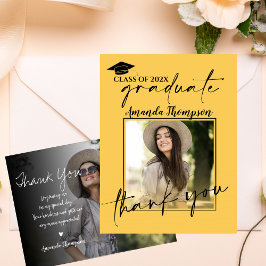 Cartão Postal Obrigado pela foto de formatura do roteiro da turm