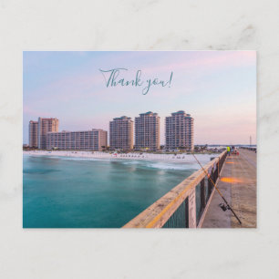 Cartão Postal Obrigado pela pesca em Navarre Beach Florida