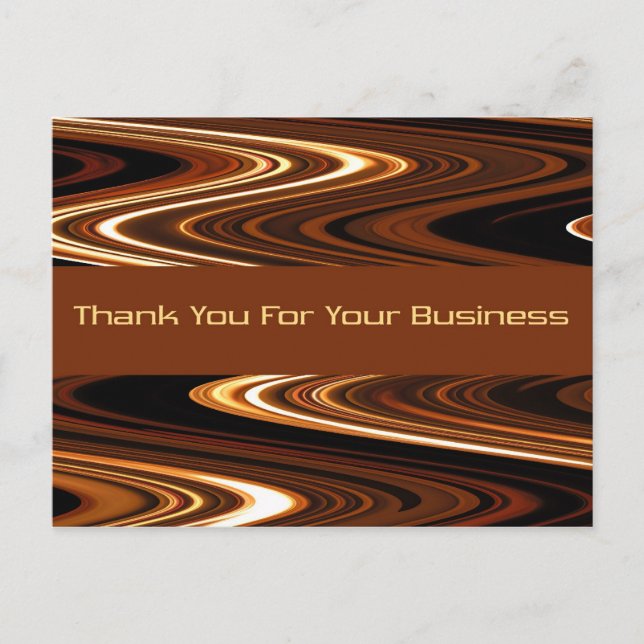 Cartão Postal Obrigado Pelo Cartão-Postal Da Sua Empresa (Frente)