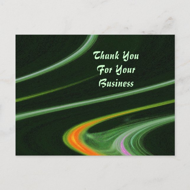 Cartão Postal Obrigado Pelo Cartão-Postal Da Sua Empresa (Frente)