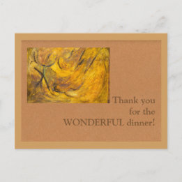 Cartão Postal Obrigado pelo janta MARAVILHOSO!