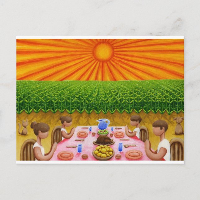 Cartão Postal Obrigado Pelo Nosso Pão Diário (Frente)