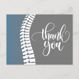 Cartão Postal Obrigado Pelo Seu Referimento 2 Quiroprática