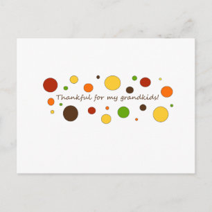 Cartão Postal Obrigado pelos meus netos