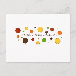 Cartão Postal Obrigado pelos meus netos