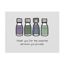 "Obrigado pelos serviços essenciais que você ofere