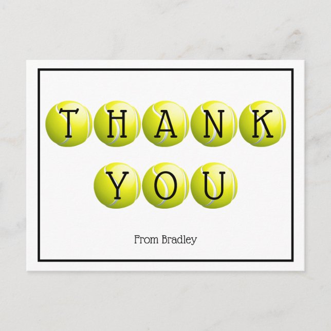 Cartão Postal Obrigado Personalizado De Tênis (Frente)