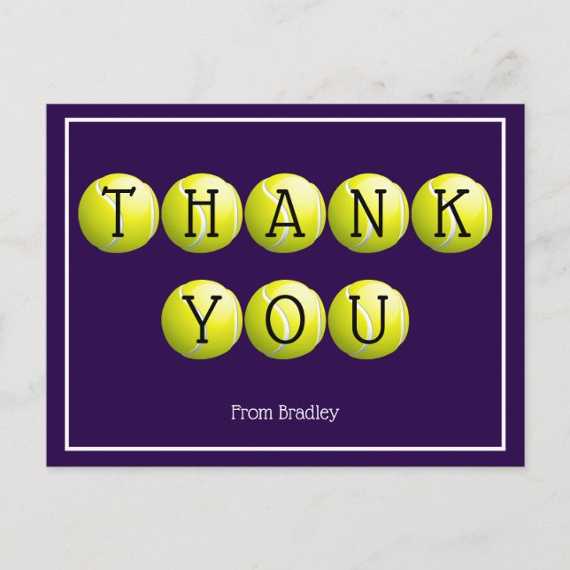 Cartão Postal Obrigado Personalizado De Tênis (Frente)