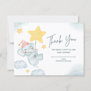 Cartão Postal Obrigado por fazer parte do nosso chá de bebê 