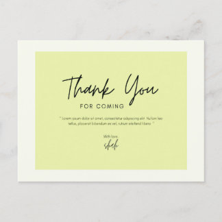 Cartão Postal  Obrigado por ter vindo