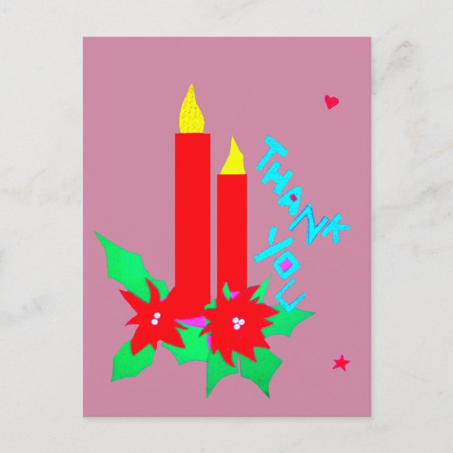 Cartão Postal Obrigado por tudo (Frente)