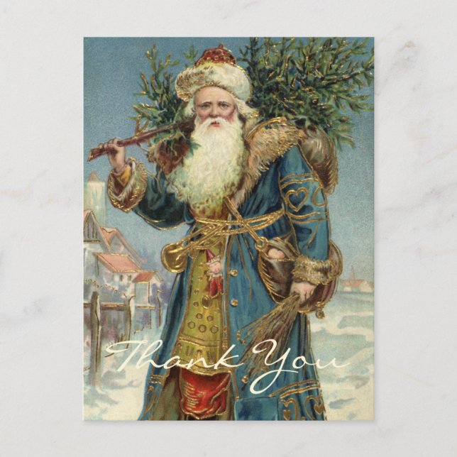 Cartão Postal Obrigado por um Natal Antigo (Frente)