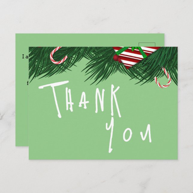 Cartão Postal Obrigado por um restaurante (Frente/Verso)