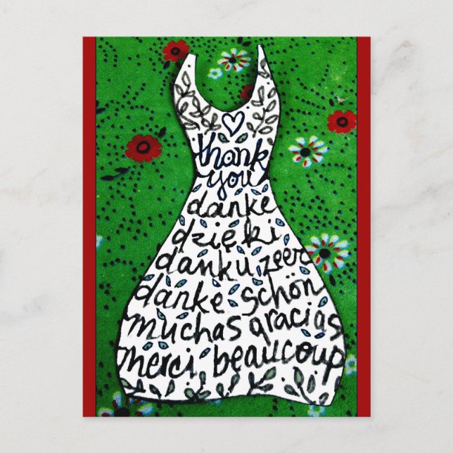 Cartão Postal obrigado postal (Frente)