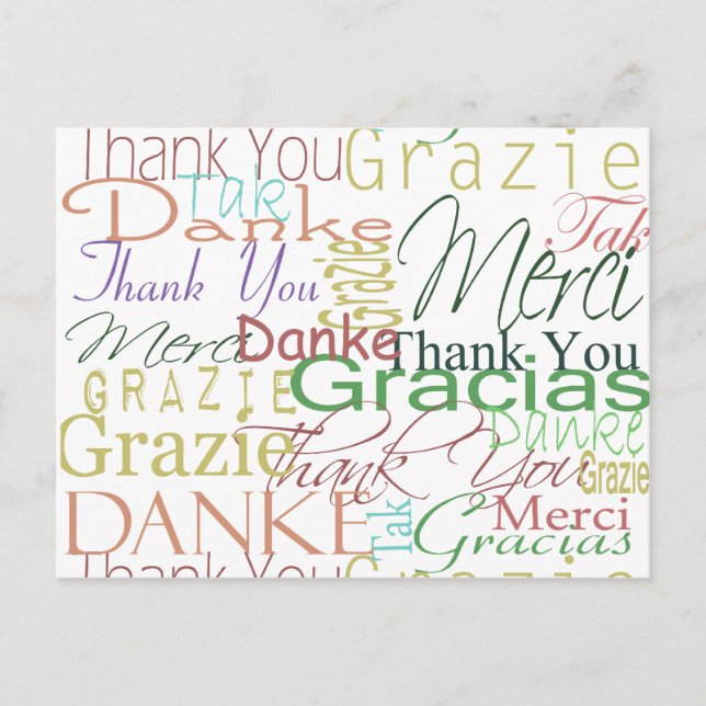 Cartão Postal Obrigado presentes (Frente)