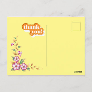 Cartão Postal obrigado que você faz