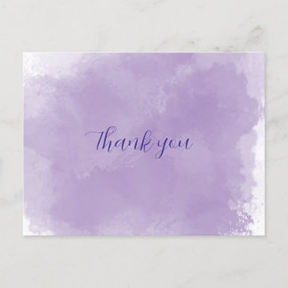 Cartão Postal Obrigado Roxo