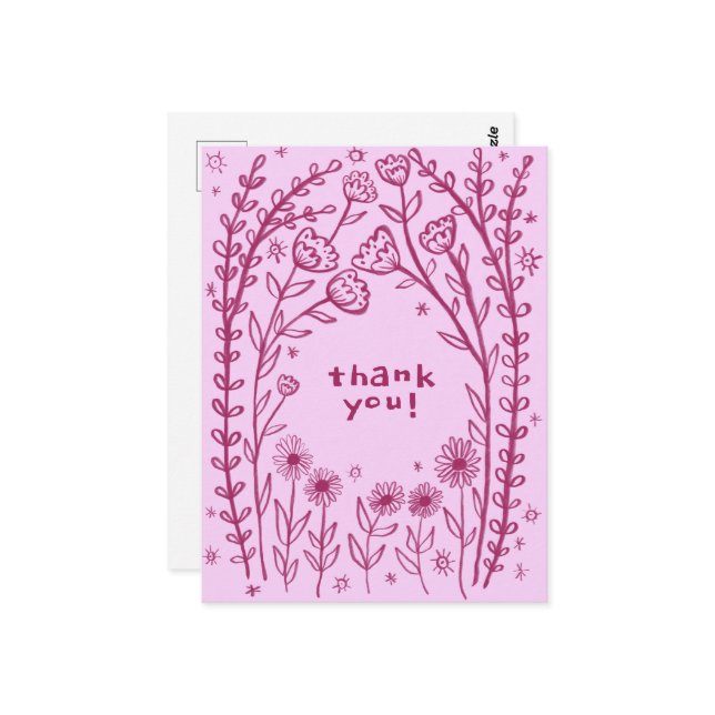 CARTÃO POSTAL OBRIGADO, SENHORA, SENHOR. (Frente/Verso In Situ)