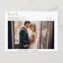 Cartão Postal Obrigado Simples 