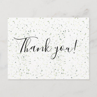 Cartão Postal Obrigado Sprinkles
