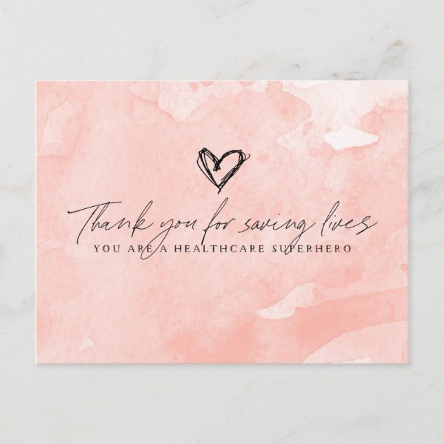 Cartão Postal Obrigado, Super-Herói da Saúde (Frente)