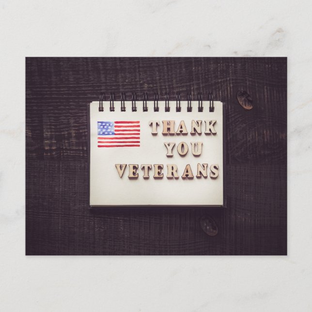 Cartão Postal Obrigado Veteranos (Frente)