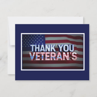 Cartão Postal Obrigado Veteranos