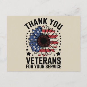 Cartão Postal Obrigado Veteranos Dia dos Veteranos Militares do 