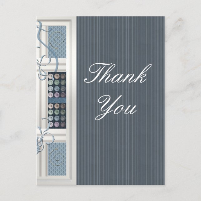 Cartão Postal Obrigado, Viciado Em Costura (Frente)