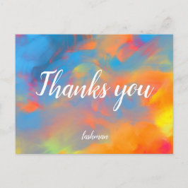 Cartão Postal Obrigado você