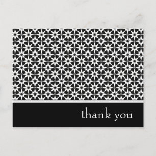 Cartão Postal obrigado você: elegante floral: