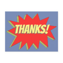 Obrigados de quadrinhos super-heróis