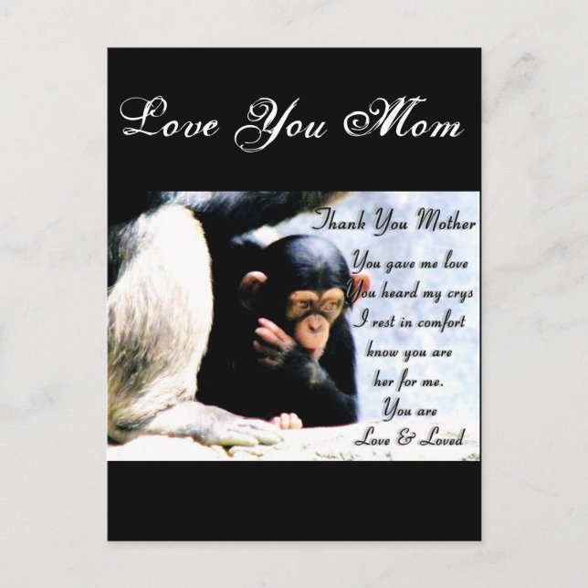 Cartão Postal Obrigados Mãe_ (Frente)