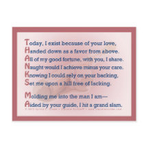 Obrigados, Mães (Acróticos)