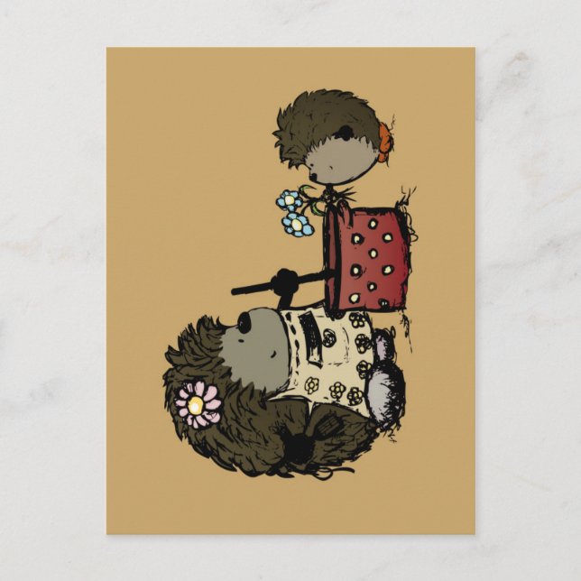 Cartão Postal Obrigados para me alimentar mãe (Frente)