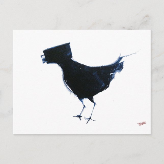 Cartão Postal observação de pássaros (Frente)