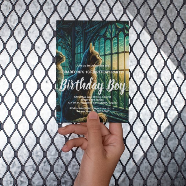 Cartão Postal Observadores Bigodudos à Janela (Criador carregado)