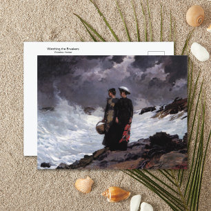 Cartão Postal Observando Quebradores Invasões de Capa do Lado