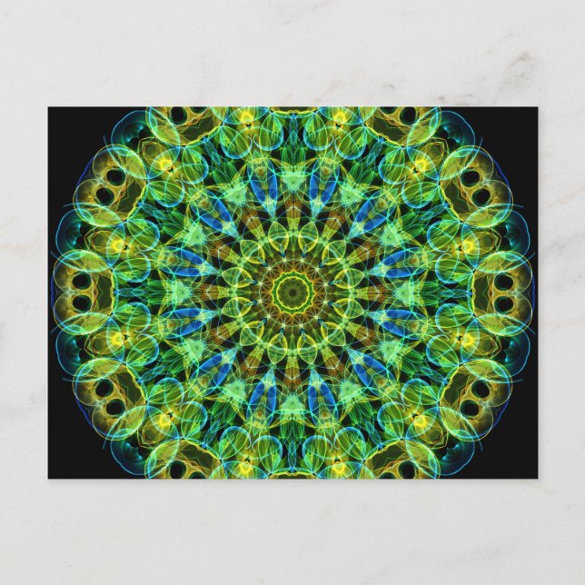 Cartão Postal Observando seu caleidoscópio (Frente)